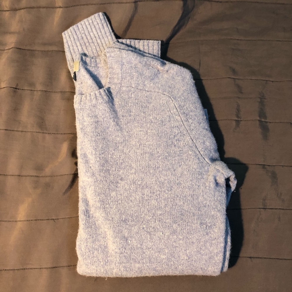 Blue wool sweater